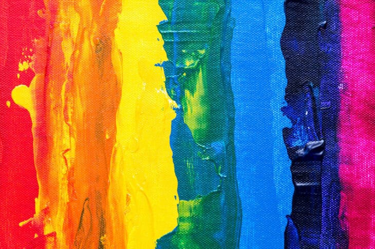 Rainbow paint