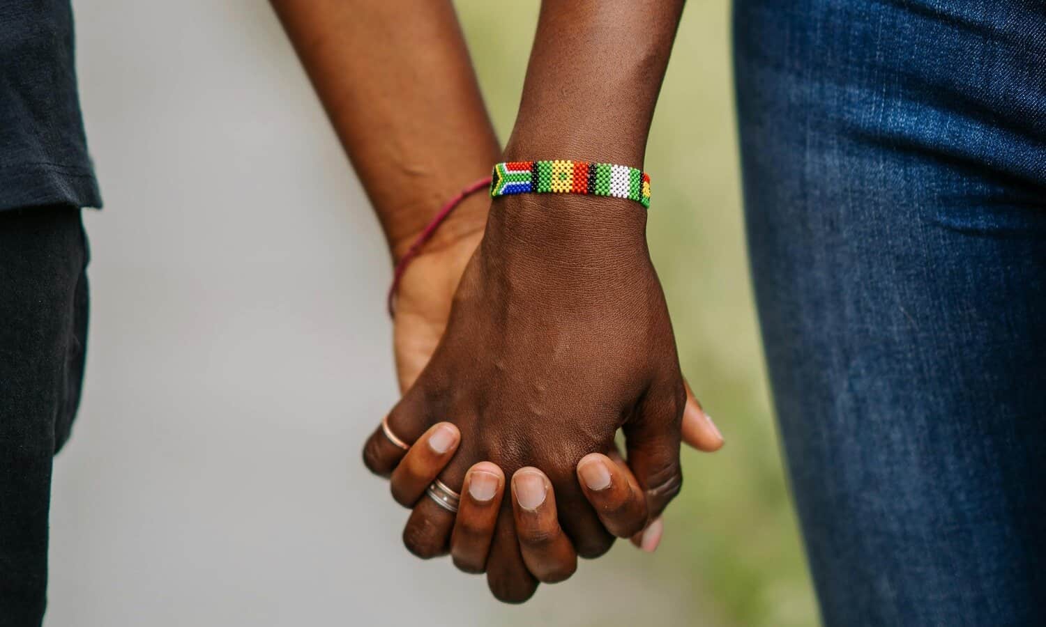 Black women holding hands