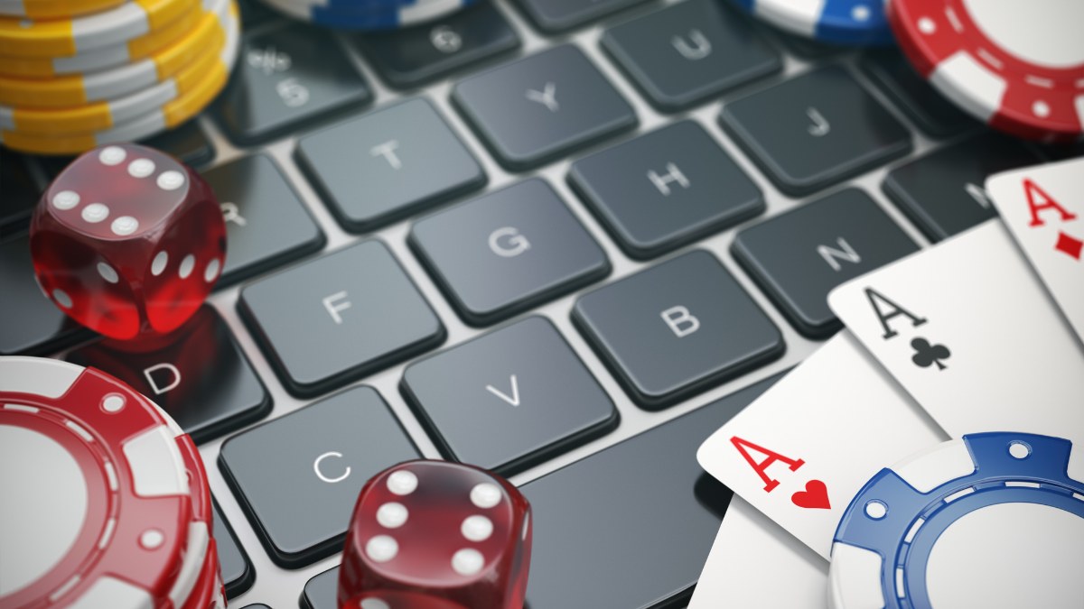 a close up of a computer keyboard