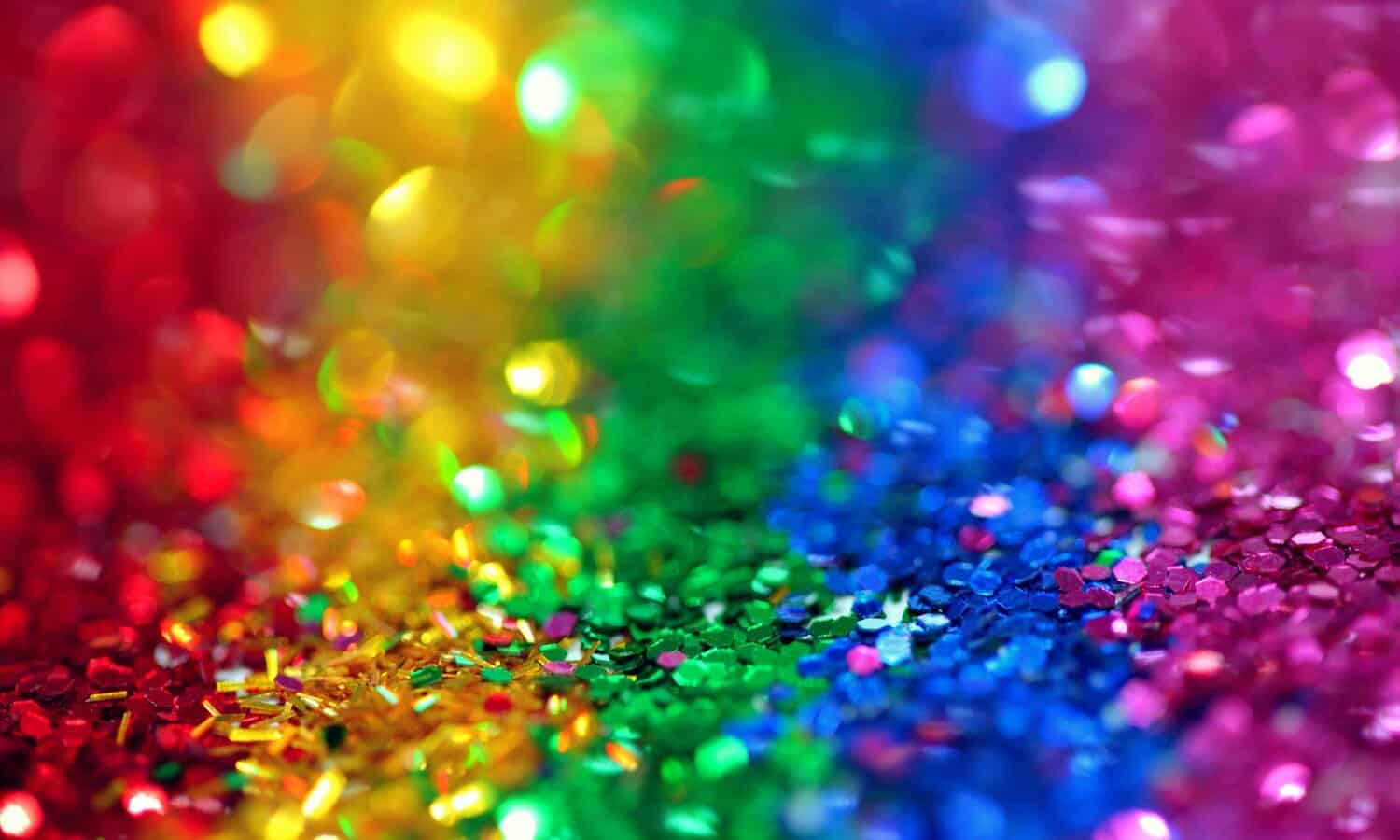 Rainbow glitter