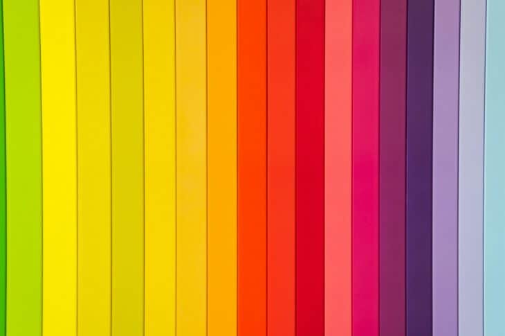 Rainbow paints