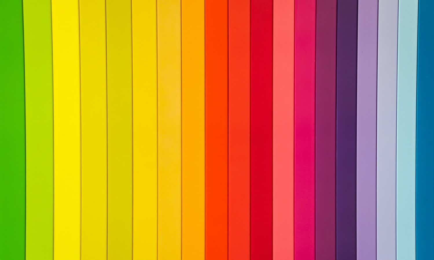 Rainbow paints