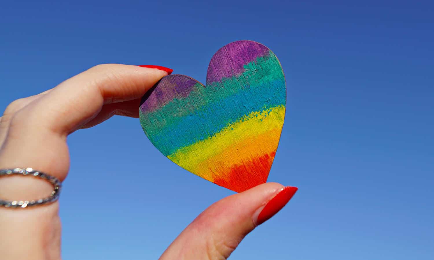 Rainbow heart