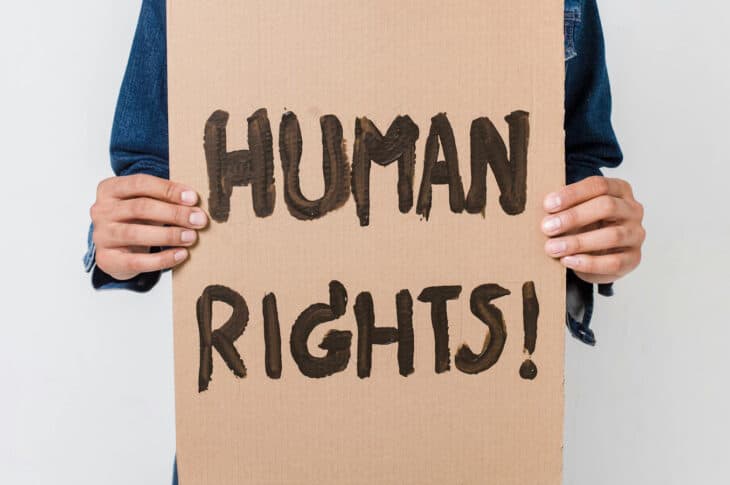 Human rights sign