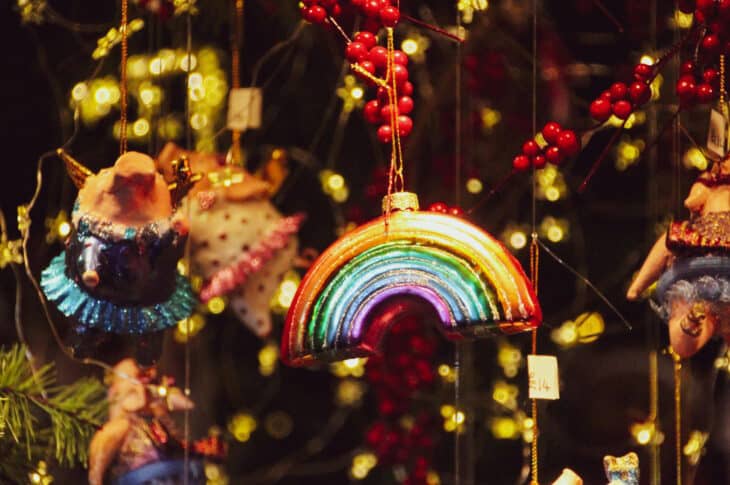 Rainbow Christmas decoration