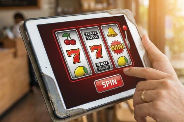 Online slots on a tablet