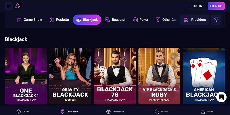 Lucky7even Casino CA